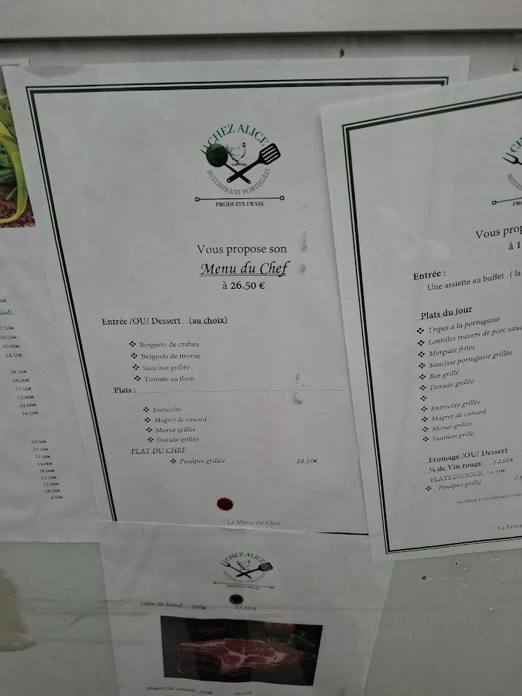Chez Alice - Menu Image 3
